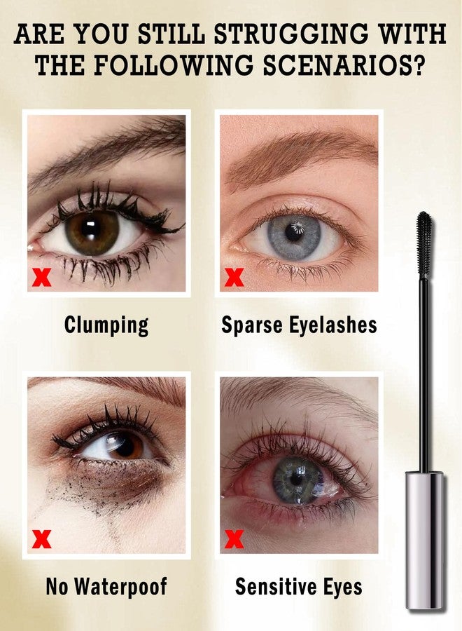 Lestpola Brown Mascara for Older Women 60 Plus, Tube Máscara Volume and Length for Mature Women with Thinning Lashes, Hypoallergenic Prime Mascara for Sensitive Eyes, Non Clumping Waterproof Long Lasting-02 - Image 4